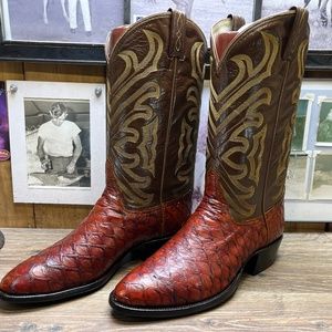 TONY LAMA ELREY EXOTIC 10.5D MENS COWBOY BOOTS